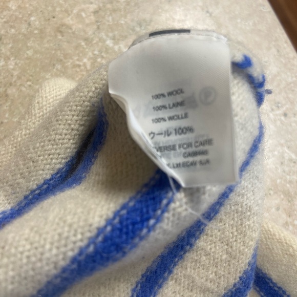 J Crew Womens Sweater 100% Wool Pullover Fair Isle Striped Crew Neck Top XS - Picture 5 of 5